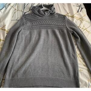 XL JONES NEW YORK Sport Turtleneck Grey Long Sleeve Sweater